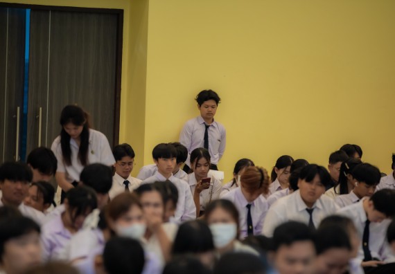 ภาพกิจกรรม  คณะวิทยาศาสตร์และเทคโนโลยี พิธีถวายพานพุ่มสักการะ “พระบิดาแห่งวิทยาศาสตร์ไทย” และพิธีมอบรางวัลเชิดชูเกียรติ งานสัปดาห์วิทยาศาสตร์แห่งชาติ ส่วนภูมิภาค ประจำปี 2567