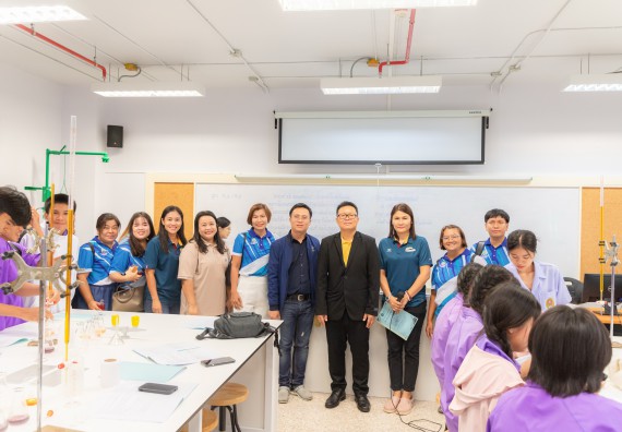 คณะวิทยาศาสตร์และเทคโนโลยี มหาวิทยาลัยราชภัฏกำแพงเพชร ร่วมกับกลุ่มสาระการเรียนรู้วิทยาศาสตร์และเทคโนโลยี โรงเรียนขาณุวิทยา จัดกิจกรรมการอบรมเชิงปฏิบัติการบูรณาการความรู้วิทยาศาสตร์