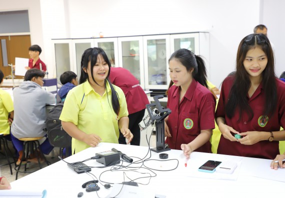 ภาพกิจกรรม  คณะวิทยาศาสตร์และเทคโนโลยี มหาวิทยาลัยราชภัฏกำแพงเพชร ร่วมกับโรงเรียนบ่อแก้ววิทยา จัดโครงการค่ายวิทยาศาสตร์