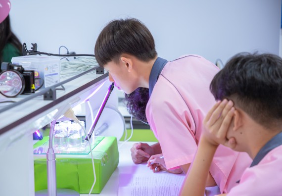 ภาพกิจกรรม  คณะวิทยาศาสตร์และเทคโนโลยี มหาวิทยาลัยราชภัฏกำแพงเพชร ร่วมกับกลุ่มสาระการเรียนรู้ภาษาต่างประเทศ โรงเรียนพิจิตรพิทยาคม จัดโครงการพัฒนาผู้เรียนมีผลสัมฤทธิ์ทางวิชาการ