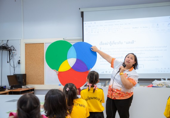 ภาพกิจกรรม  คณะวิทยาศาสตร์และเทคโนโลยี มหาวิทยาลัยราชภัฏกำแพงเพชร ร่วมกับโรงเรียนเทศบาล 2 (วัดทุ่งสวน) สังกัดเทศบาลเมืองกำแพงเพชร จัดกิจกรรมค่ายปฏิบัติการทางวิทยาศาสตร์