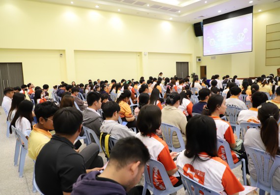 ภาพกิจกรรม  โปรแกรมวิชาสาธารณสุขศาสตร์ คณะวิทยาศาสตร์และเทคโนโลยี มหาวิทยาลัยราชภัฏกำแพงเพชร ได้จัดกิจกรรมการสัมมนาในหัวข้อ “เข้าใจสุขภาพจิต พิชิตสุขภาพใจ”