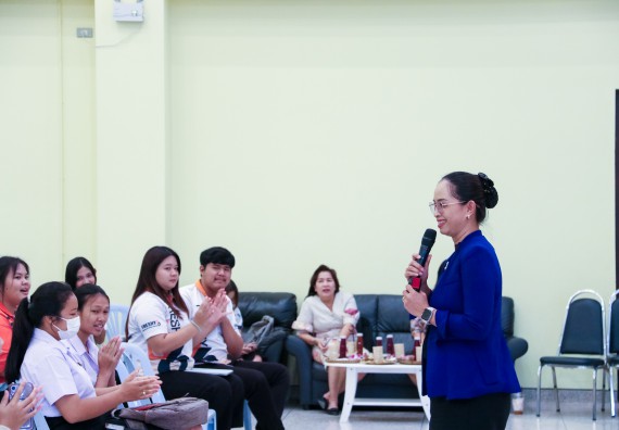 ภาพกิจกรรม  โปรแกรมวิชาสาธารณสุขศาสตร์ คณะวิทยาศาสตร์และเทคโนโลยี มหาวิทยาลัยราชภัฏกำแพงเพชร ได้จัดกิจกรรมการสัมมนาในหัวข้อ “เข้าใจสุขภาพจิต พิชิตสุขภาพใจ”