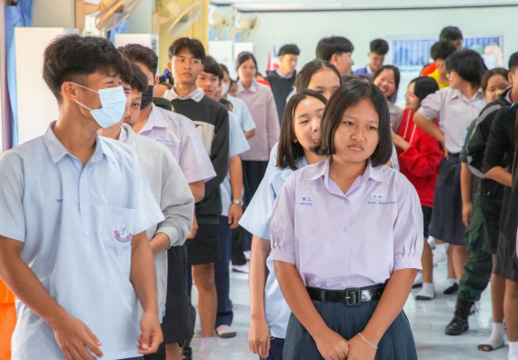 ภาพกิจกรรม  คณะวิทยาศาสตร์และเทคโนโลยี มหาวิทยาลัยราชภัฏกำแพงเพชร จัดกิจกรรมค่ายวิชาการเพื่อพัฒนากำลังคนด้านวิทยาศาสตร์และเทคโนโลยี ปีการศึกษา 2567 โรงเรียนพบพระวิทยาคม