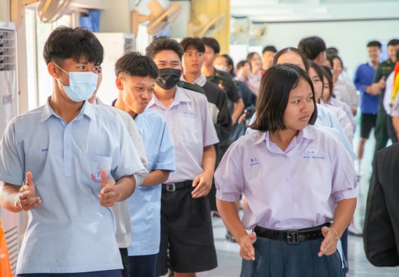 ภาพกิจกรรม  คณะวิทยาศาสตร์และเทคโนโลยี มหาวิทยาลัยราชภัฏกำแพงเพชร จัดกิจกรรมค่ายวิชาการเพื่อพัฒนากำลังคนด้านวิทยาศาสตร์และเทคโนโลยี ปีการศึกษา 2567 โรงเรียนพบพระวิทยาคม