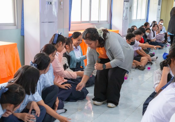 ภาพกิจกรรม  คณะวิทยาศาสตร์และเทคโนโลยี มหาวิทยาลัยราชภัฏกำแพงเพชร จัดกิจกรรมค่ายวิชาการเพื่อพัฒนากำลังคนด้านวิทยาศาสตร์และเทคโนโลยี ปีการศึกษา 2567 โรงเรียนพบพระวิทยาคม