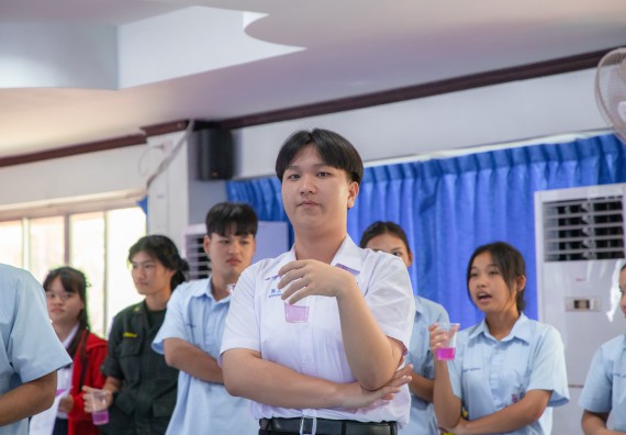 ภาพกิจกรรม  คณะวิทยาศาสตร์และเทคโนโลยี มหาวิทยาลัยราชภัฏกำแพงเพชร จัดกิจกรรมค่ายวิชาการเพื่อพัฒนากำลังคนด้านวิทยาศาสตร์และเทคโนโลยี ปีการศึกษา 2567 โรงเรียนพบพระวิทยาคม