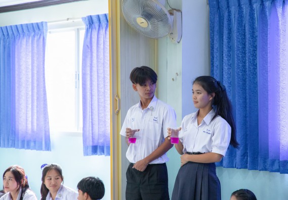 ภาพกิจกรรม  คณะวิทยาศาสตร์และเทคโนโลยี มหาวิทยาลัยราชภัฏกำแพงเพชร จัดกิจกรรมค่ายวิชาการเพื่อพัฒนากำลังคนด้านวิทยาศาสตร์และเทคโนโลยี ปีการศึกษา 2567 โรงเรียนพบพระวิทยาคม