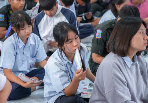 ภาพกิจกรรม  คณะวิทยาศาสตร์และเทคโนโลยี มหาวิทยาลัยราชภัฏกำแพงเพชร จัดกิจกรรมค่ายวิชาการเพื่อพัฒนากำลังคนด้านวิทยาศาสตร์และเทคโนโลยี ปีการศึกษา 2567 โรงเรียนพบพระวิทยาคม