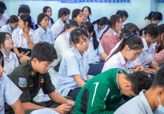 ภาพกิจกรรม  คณะวิทยาศาสตร์และเทคโนโลยี มหาวิทยาลัยราชภัฏกำแพงเพชร จัดกิจกรรมค่ายวิชาการเพื่อพัฒนากำลังคนด้านวิทยาศาสตร์และเทคโนโลยี ปีการศึกษา 2567 โรงเรียนพบพระวิทยาคม