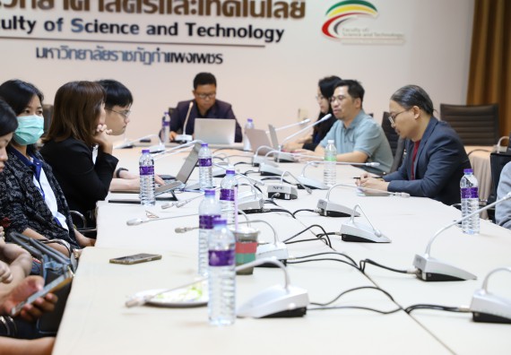 ภาพกิจกรรม  คณะวิทยาศาสตร์และเทคโนโลยี มหาวิทยาลัยราชภัฏกำแพงเพชร จัดประชุมประธานโปรแกรมวิชาและคณะกรรมการขับเคลื่อนการรับนักศึกษา ครั้งที่ 1 ปีการศึกษา 2568