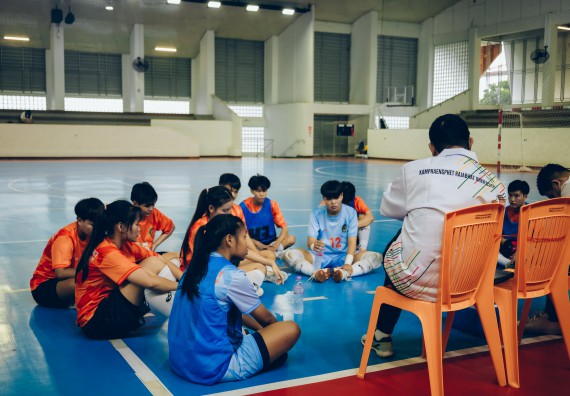 ภาพกิจกรรม  คณะวิทยาศาสตร์และเทคโนโลยี มหาวิทยาลัยราชภัฏกำแพงเพชร เจ้าภาพการแข่งขันกีฬามหาวิทยาลัยแห่งประเทศไทย ครั้งที่ 50 รอบคัดเลือก เขตภาคเหนือ ประเภทกีฬาฟุตซอล