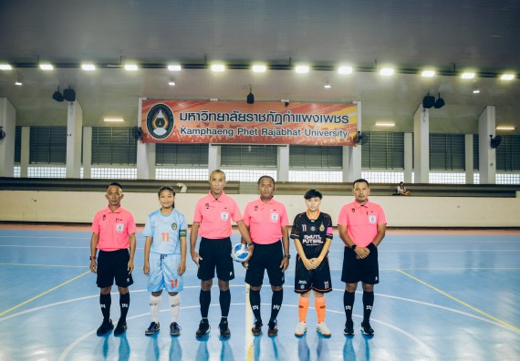 ภาพกิจกรรม  คณะวิทยาศาสตร์และเทคโนโลยี มหาวิทยาลัยราชภัฏกำแพงเพชร เจ้าภาพการแข่งขันกีฬามหาวิทยาลัยแห่งประเทศไทย ครั้งที่ 50 รอบคัดเลือก เขตภาคเหนือ ประเภทกีฬาฟุตซอล