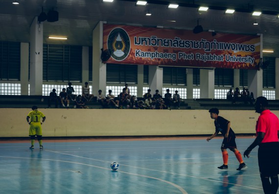 ภาพกิจกรรม  คณะวิทยาศาสตร์และเทคโนโลยี มหาวิทยาลัยราชภัฏกำแพงเพชร เจ้าภาพการแข่งขันกีฬามหาวิทยาลัยแห่งประเทศไทย ครั้งที่ 50 รอบคัดเลือก เขตภาคเหนือ ประเภทกีฬาฟุตซอล