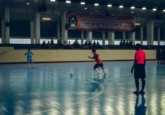 ภาพกิจกรรม  คณะวิทยาศาสตร์และเทคโนโลยี มหาวิทยาลัยราชภัฏกำแพงเพชร เจ้าภาพการแข่งขันกีฬามหาวิทยาลัยแห่งประเทศไทย ครั้งที่ 50 รอบคัดเลือก เขตภาคเหนือ ประเภทกีฬาฟุตซอล