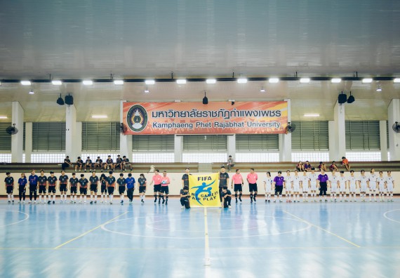 ภาพกิจกรรม  คณะวิทยาศาสตร์และเทคโนโลยี มหาวิทยาลัยราชภัฏกำแพงเพชร เจ้าภาพการแข่งขันกีฬามหาวิทยาลัยแห่งประเทศไทย ครั้งที่ 50 รอบคัดเลือก เขตภาคเหนือ ประเภทกีฬาฟุตซอล