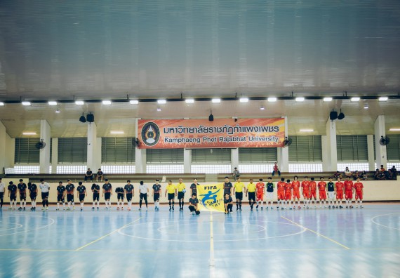 ภาพกิจกรรม  คณะวิทยาศาสตร์และเทคโนโลยี มหาวิทยาลัยราชภัฏกำแพงเพชร เจ้าภาพการแข่งขันกีฬามหาวิทยาลัยแห่งประเทศไทย ครั้งที่ 50 รอบคัดเลือก เขตภาคเหนือ ประเภทกีฬาฟุตซอล
