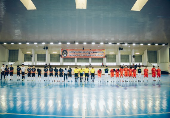 ภาพกิจกรรม  คณะวิทยาศาสตร์และเทคโนโลยี มหาวิทยาลัยราชภัฏกำแพงเพชร เจ้าภาพการแข่งขันกีฬามหาวิทยาลัยแห่งประเทศไทย ครั้งที่ 50 รอบคัดเลือก เขตภาคเหนือ ประเภทกีฬาฟุตซอล