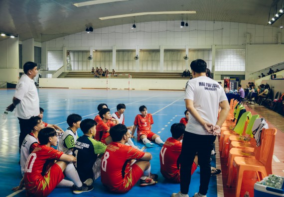 ภาพกิจกรรม  คณะวิทยาศาสตร์และเทคโนโลยี มหาวิทยาลัยราชภัฏกำแพงเพชร เจ้าภาพการแข่งขันกีฬามหาวิทยาลัยแห่งประเทศไทย ครั้งที่ 50 รอบคัดเลือก เขตภาคเหนือ ประเภทกีฬาฟุตซอล