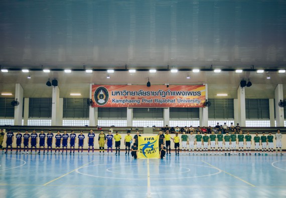 ภาพกิจกรรม  คณะวิทยาศาสตร์และเทคโนโลยี มหาวิทยาลัยราชภัฏกำแพงเพชร เจ้าภาพการแข่งขันกีฬามหาวิทยาลัยแห่งประเทศไทย ครั้งที่ 50 รอบคัดเลือก เขตภาคเหนือ ประเภทกีฬาฟุตซอล