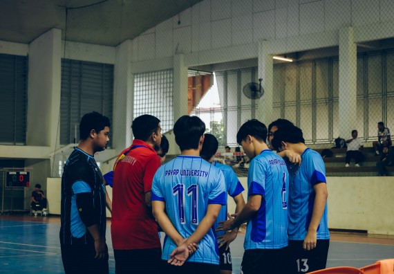 ภาพกิจกรรม  คณะวิทยาศาสตร์และเทคโนโลยี มหาวิทยาลัยราชภัฏกำแพงเพชร เจ้าภาพการแข่งขันกีฬามหาวิทยาลัยแห่งประเทศไทย ครั้งที่ 50 รอบคัดเลือก เขตภาคเหนือ ประเภทกีฬาฟุตซอล