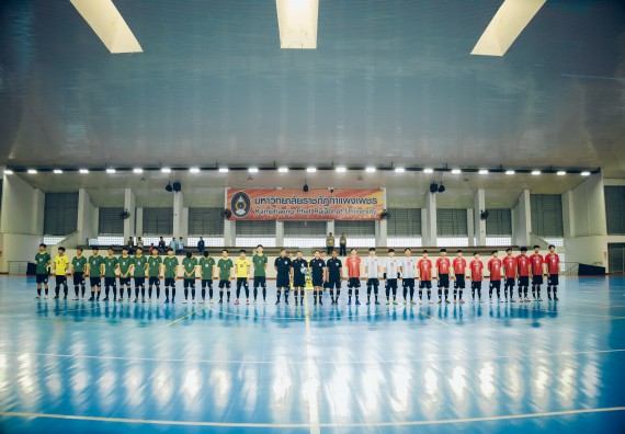 ภาพกิจกรรม  คณะวิทยาศาสตร์และเทคโนโลยี มหาวิทยาลัยราชภัฏกำแพงเพชร เจ้าภาพการแข่งขันกีฬามหาวิทยาลัยแห่งประเทศไทย ครั้งที่ 50 รอบคัดเลือก เขตภาคเหนือ ประเภทกีฬาฟุตซอล