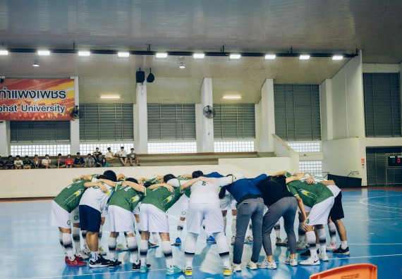 ภาพกิจกรรม  คณะวิทยาศาสตร์และเทคโนโลยี มหาวิทยาลัยราชภัฏกำแพงเพชร เจ้าภาพการแข่งขันกีฬามหาวิทยาลัยแห่งประเทศไทย ครั้งที่ 50 รอบคัดเลือก เขตภาคเหนือ ประเภทกีฬาฟุตซอล