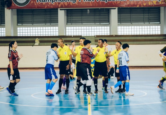 ภาพกิจกรรม  คณะวิทยาศาสตร์และเทคโนโลยี มหาวิทยาลัยราชภัฏกำแพงเพชร เจ้าภาพการแข่งขันกีฬามหาวิทยาลัยแห่งประเทศไทย ครั้งที่ 50 รอบคัดเลือก เขตภาคเหนือ ประเภทกีฬาฟุตซอล