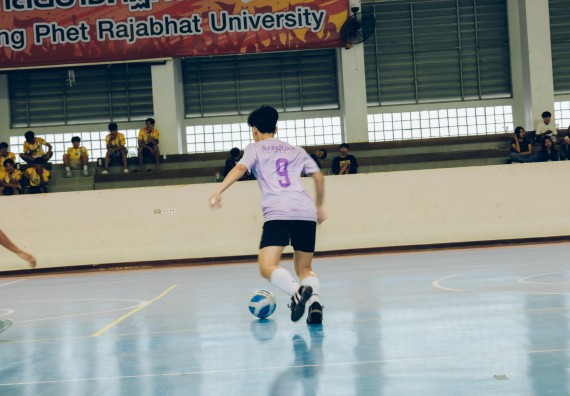 ภาพกิจกรรม  คณะวิทยาศาสตร์และเทคโนโลยี มหาวิทยาลัยราชภัฏกำแพงเพชร เจ้าภาพการแข่งขันกีฬามหาวิทยาลัยแห่งประเทศไทย ครั้งที่ 50 รอบคัดเลือก เขตภาคเหนือ ประเภทกีฬาฟุตซอล