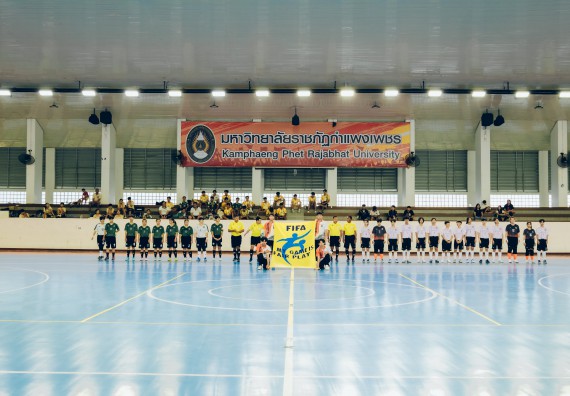 ภาพกิจกรรม  คณะวิทยาศาสตร์และเทคโนโลยี มหาวิทยาลัยราชภัฏกำแพงเพชร เจ้าภาพการแข่งขันกีฬามหาวิทยาลัยแห่งประเทศไทย ครั้งที่ 50 รอบคัดเลือก เขตภาคเหนือ ประเภทกีฬาฟุตซอล