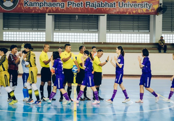 ภาพกิจกรรม  คณะวิทยาศาสตร์และเทคโนโลยี มหาวิทยาลัยราชภัฏกำแพงเพชร เจ้าภาพการแข่งขันกีฬามหาวิทยาลัยแห่งประเทศไทย ครั้งที่ 50 รอบคัดเลือก เขตภาคเหนือ ประเภทกีฬาฟุตซอล