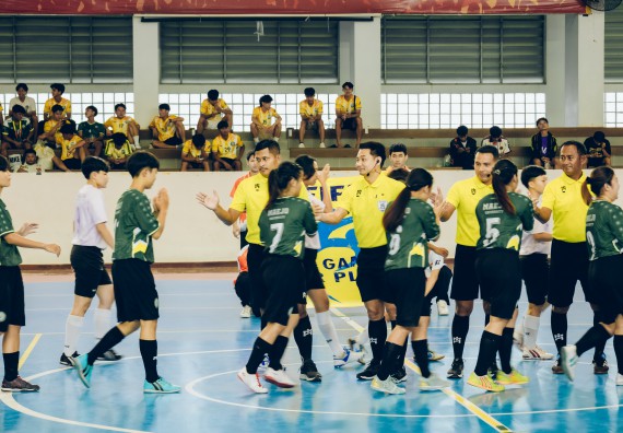 ภาพกิจกรรม  คณะวิทยาศาสตร์และเทคโนโลยี มหาวิทยาลัยราชภัฏกำแพงเพชร เจ้าภาพการแข่งขันกีฬามหาวิทยาลัยแห่งประเทศไทย ครั้งที่ 50 รอบคัดเลือก เขตภาคเหนือ ประเภทกีฬาฟุตซอล