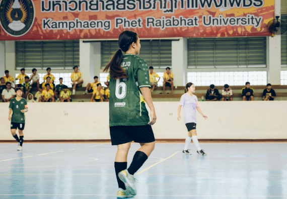 ภาพกิจกรรม  คณะวิทยาศาสตร์และเทคโนโลยี มหาวิทยาลัยราชภัฏกำแพงเพชร เจ้าภาพการแข่งขันกีฬามหาวิทยาลัยแห่งประเทศไทย ครั้งที่ 50 รอบคัดเลือก เขตภาคเหนือ ประเภทกีฬาฟุตซอล