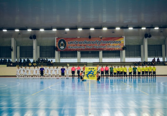 ภาพกิจกรรม  คณะวิทยาศาสตร์และเทคโนโลยี มหาวิทยาลัยราชภัฏกำแพงเพชร เจ้าภาพการแข่งขันกีฬามหาวิทยาลัยแห่งประเทศไทย ครั้งที่ 50 รอบคัดเลือก เขตภาคเหนือ ประเภทกีฬาฟุตซอล