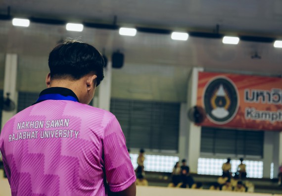 ภาพกิจกรรม  คณะวิทยาศาสตร์และเทคโนโลยี มหาวิทยาลัยราชภัฏกำแพงเพชร เจ้าภาพการแข่งขันกีฬามหาวิทยาลัยแห่งประเทศไทย ครั้งที่ 50 รอบคัดเลือก เขตภาคเหนือ ประเภทกีฬาฟุตซอล