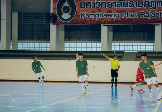 ภาพกิจกรรม  คณะวิทยาศาสตร์และเทคโนโลยี มหาวิทยาลัยราชภัฏกำแพงเพชร เจ้าภาพการแข่งขันกีฬามหาวิทยาลัยแห่งประเทศไทย ครั้งที่ 50 รอบคัดเลือก เขตภาคเหนือ ประเภทกีฬาฟุตซอล