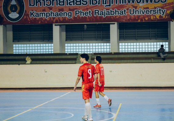 ภาพกิจกรรม  คณะวิทยาศาสตร์และเทคโนโลยี มหาวิทยาลัยราชภัฏกำแพงเพชร เจ้าภาพการแข่งขันกีฬามหาวิทยาลัยแห่งประเทศไทย ครั้งที่ 50 รอบคัดเลือก เขตภาคเหนือ ประเภทกีฬาฟุตซอล