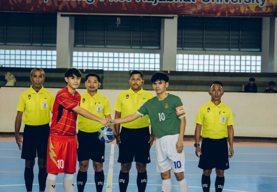 ภาพกิจกรรม  คณะวิทยาศาสตร์และเทคโนโลยี มหาวิทยาลัยราชภัฏกำแพงเพชร เจ้าภาพการแข่งขันกีฬามหาวิทยาลัยแห่งประเทศไทย ครั้งที่ 50 รอบคัดเลือก เขตภาคเหนือ ประเภทกีฬาฟุตซอล