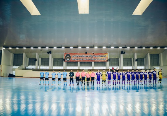 ภาพกิจกรรม  คณะวิทยาศาสตร์และเทคโนโลยี มหาวิทยาลัยราชภัฏกำแพงเพชร เจ้าภาพการแข่งขันกีฬามหาวิทยาลัยแห่งประเทศไทย ครั้งที่ 50 รอบคัดเลือก เขตภาคเหนือ ประเภทกีฬาฟุตซอล