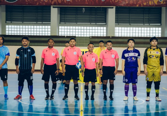 ภาพกิจกรรม  คณะวิทยาศาสตร์และเทคโนโลยี มหาวิทยาลัยราชภัฏกำแพงเพชร เจ้าภาพการแข่งขันกีฬามหาวิทยาลัยแห่งประเทศไทย ครั้งที่ 50 รอบคัดเลือก เขตภาคเหนือ ประเภทกีฬาฟุตซอล