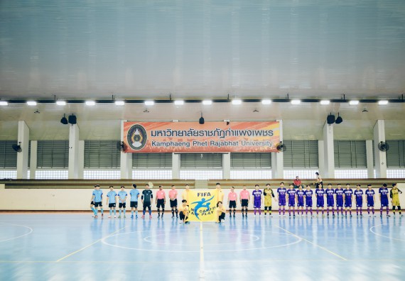 ภาพกิจกรรม  คณะวิทยาศาสตร์และเทคโนโลยี มหาวิทยาลัยราชภัฏกำแพงเพชร เจ้าภาพการแข่งขันกีฬามหาวิทยาลัยแห่งประเทศไทย ครั้งที่ 50 รอบคัดเลือก เขตภาคเหนือ ประเภทกีฬาฟุตซอล