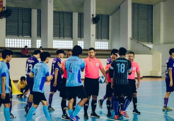 ภาพกิจกรรม  คณะวิทยาศาสตร์และเทคโนโลยี มหาวิทยาลัยราชภัฏกำแพงเพชร เจ้าภาพการแข่งขันกีฬามหาวิทยาลัยแห่งประเทศไทย ครั้งที่ 50 รอบคัดเลือก เขตภาคเหนือ ประเภทกีฬาฟุตซอล