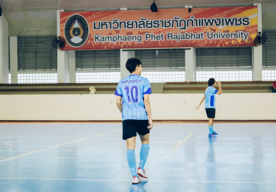 ภาพกิจกรรม  คณะวิทยาศาสตร์และเทคโนโลยี มหาวิทยาลัยราชภัฏกำแพงเพชร เจ้าภาพการแข่งขันกีฬามหาวิทยาลัยแห่งประเทศไทย ครั้งที่ 50 รอบคัดเลือก เขตภาคเหนือ ประเภทกีฬาฟุตซอล