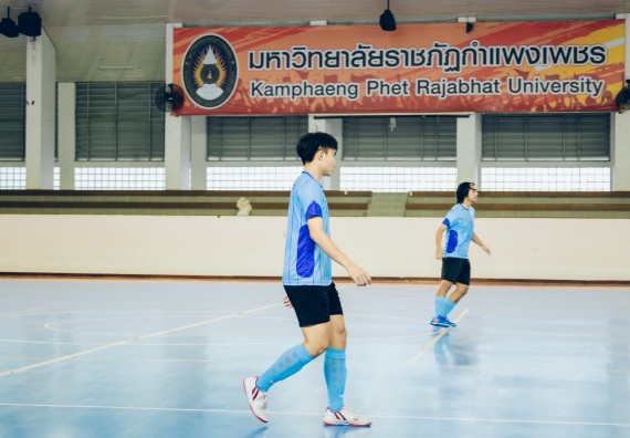 ภาพกิจกรรม  คณะวิทยาศาสตร์และเทคโนโลยี มหาวิทยาลัยราชภัฏกำแพงเพชร เจ้าภาพการแข่งขันกีฬามหาวิทยาลัยแห่งประเทศไทย ครั้งที่ 50 รอบคัดเลือก เขตภาคเหนือ ประเภทกีฬาฟุตซอล