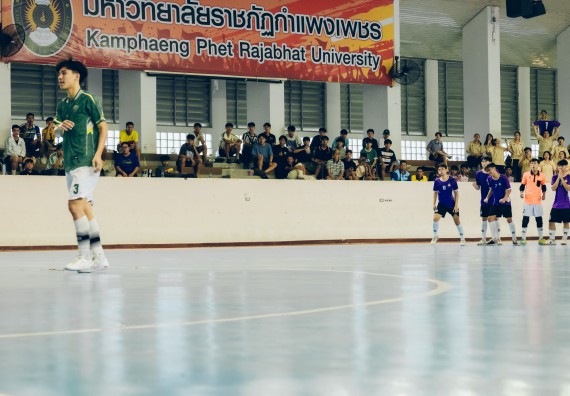 ภาพกิจกรรม  คณะวิทยาศาสตร์และเทคโนโลยี มหาวิทยาลัยราชภัฏกำแพงเพชร เจ้าภาพการแข่งขันกีฬามหาวิทยาลัยแห่งประเทศไทย ครั้งที่ 50 รอบคัดเลือก เขตภาคเหนือ ประเภทกีฬาฟุตซอล