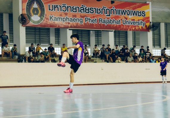ภาพกิจกรรม  คณะวิทยาศาสตร์และเทคโนโลยี มหาวิทยาลัยราชภัฏกำแพงเพชร เจ้าภาพการแข่งขันกีฬามหาวิทยาลัยแห่งประเทศไทย ครั้งที่ 50 รอบคัดเลือก เขตภาคเหนือ ประเภทกีฬาฟุตซอล
