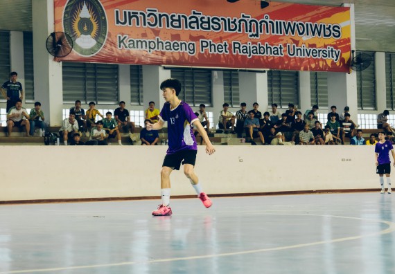 ภาพกิจกรรม  คณะวิทยาศาสตร์และเทคโนโลยี มหาวิทยาลัยราชภัฏกำแพงเพชร เจ้าภาพการแข่งขันกีฬามหาวิทยาลัยแห่งประเทศไทย ครั้งที่ 50 รอบคัดเลือก เขตภาคเหนือ ประเภทกีฬาฟุตซอล