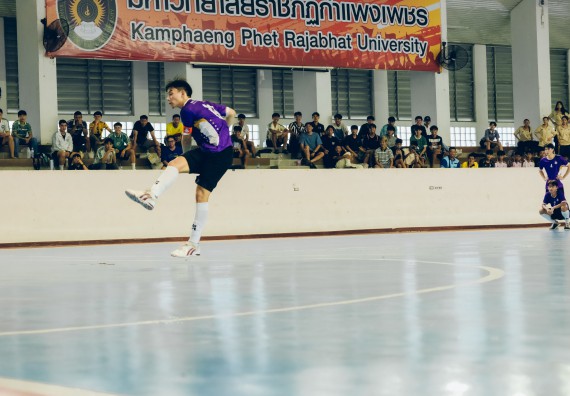 ภาพกิจกรรม  คณะวิทยาศาสตร์และเทคโนโลยี มหาวิทยาลัยราชภัฏกำแพงเพชร เจ้าภาพการแข่งขันกีฬามหาวิทยาลัยแห่งประเทศไทย ครั้งที่ 50 รอบคัดเลือก เขตภาคเหนือ ประเภทกีฬาฟุตซอล