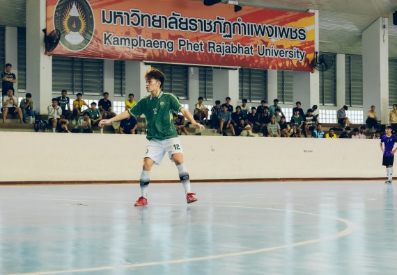 ภาพกิจกรรม  คณะวิทยาศาสตร์และเทคโนโลยี มหาวิทยาลัยราชภัฏกำแพงเพชร เจ้าภาพการแข่งขันกีฬามหาวิทยาลัยแห่งประเทศไทย ครั้งที่ 50 รอบคัดเลือก เขตภาคเหนือ ประเภทกีฬาฟุตซอล