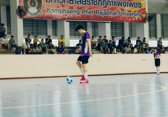 ภาพกิจกรรม  คณะวิทยาศาสตร์และเทคโนโลยี มหาวิทยาลัยราชภัฏกำแพงเพชร เจ้าภาพการแข่งขันกีฬามหาวิทยาลัยแห่งประเทศไทย ครั้งที่ 50 รอบคัดเลือก เขตภาคเหนือ ประเภทกีฬาฟุตซอล